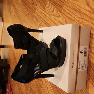 BCBGeneration Black Heels 8.5
